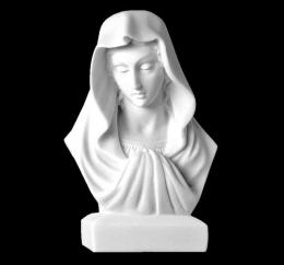 SYNTHETIC MARBLE BUST VIRGIN